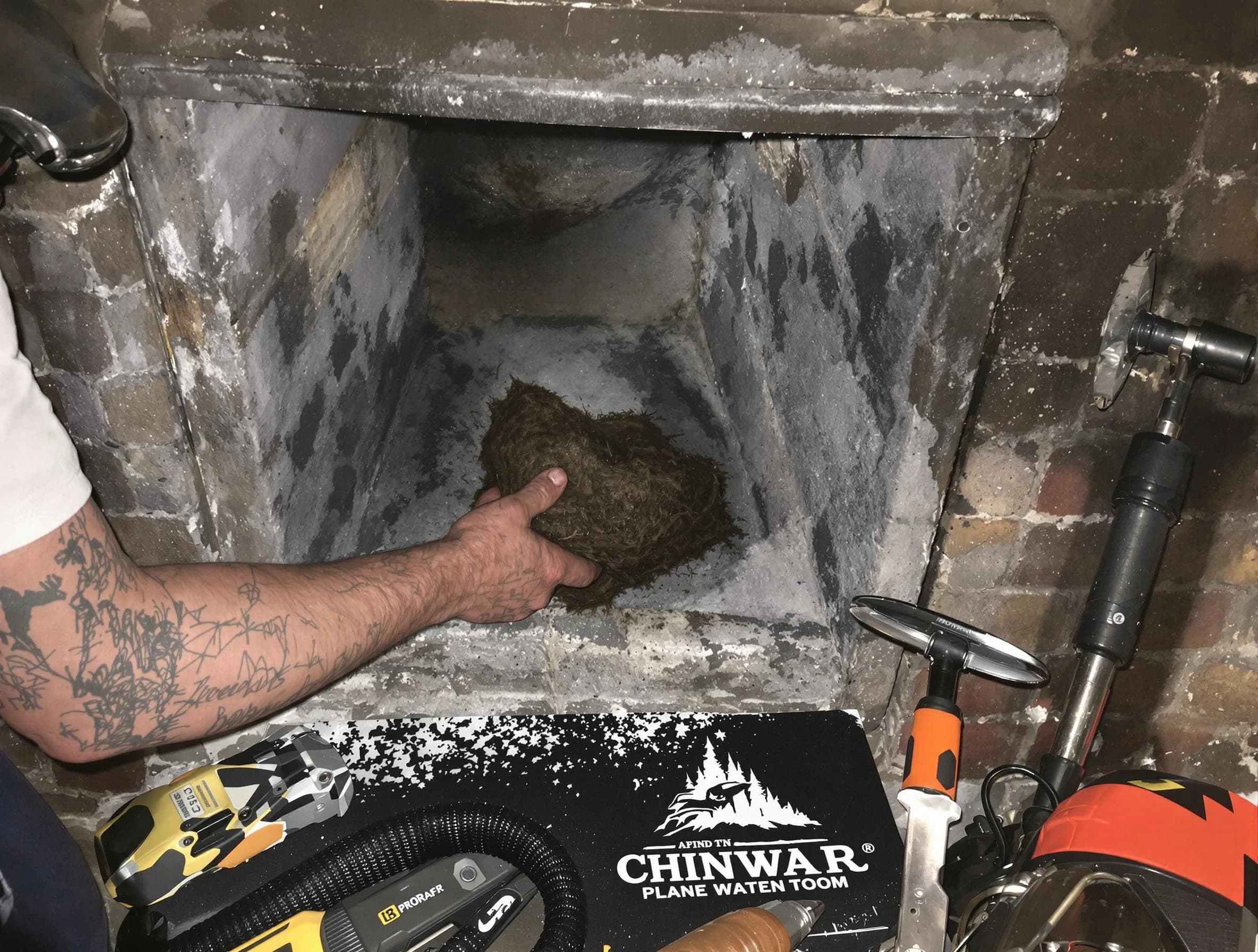Anthem Chimney Sweep safely removing debris and screening chimney in Anthem, AZ