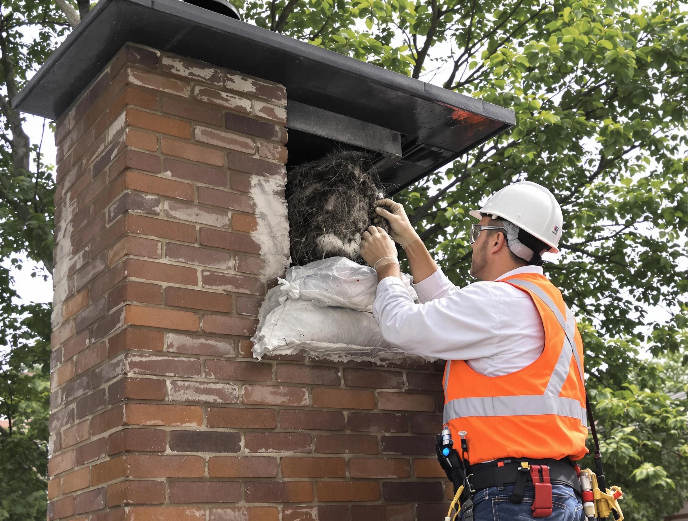 Humane removal of debris and animals by Anthem Chimney Sweep in Anthem, AZ