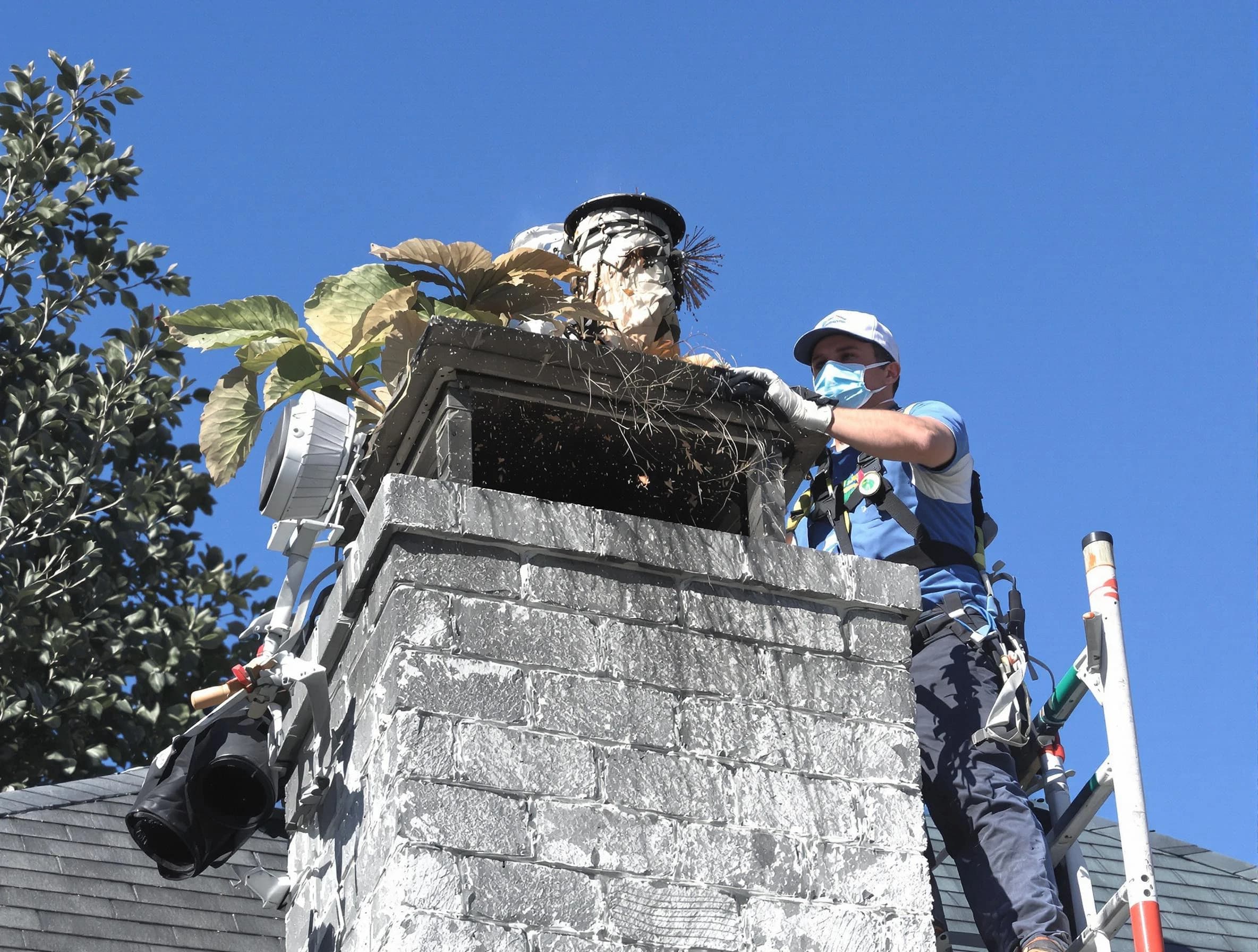 Anthem Chimney Sweep specialist performing chimney cleaning in Anthem, AZ