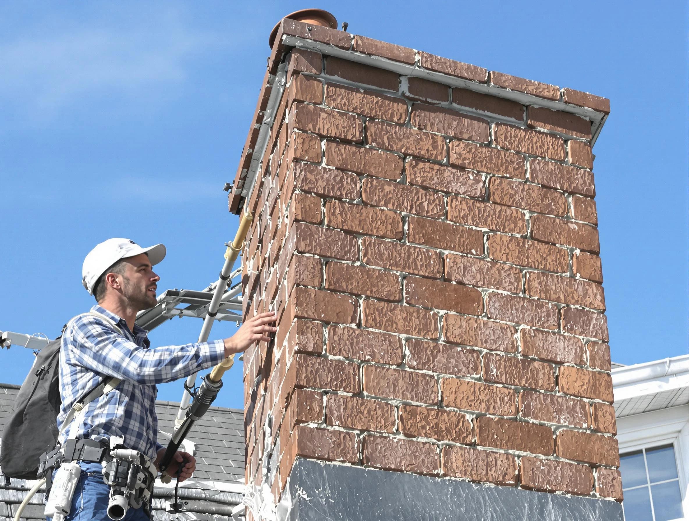 Brickwork for a chimney rebuild by Anthem Chimney Sweep in Anthem, AZ