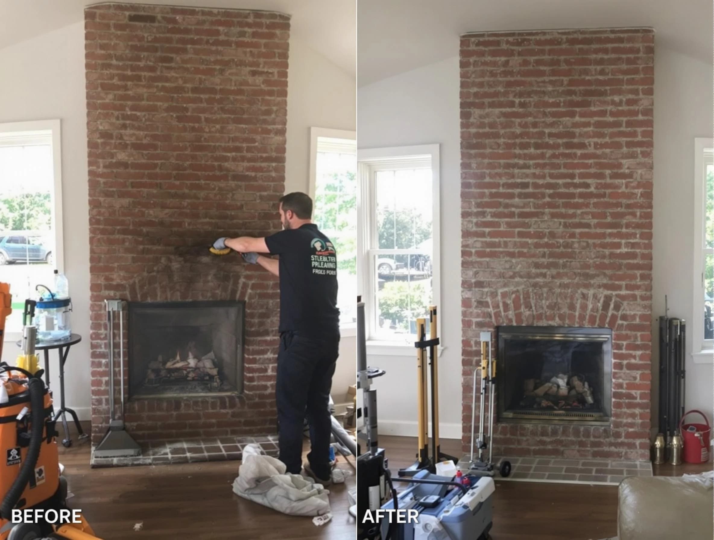Finished chimney sweeping service by Anthem Chimney Sweep in Anthem, AZ