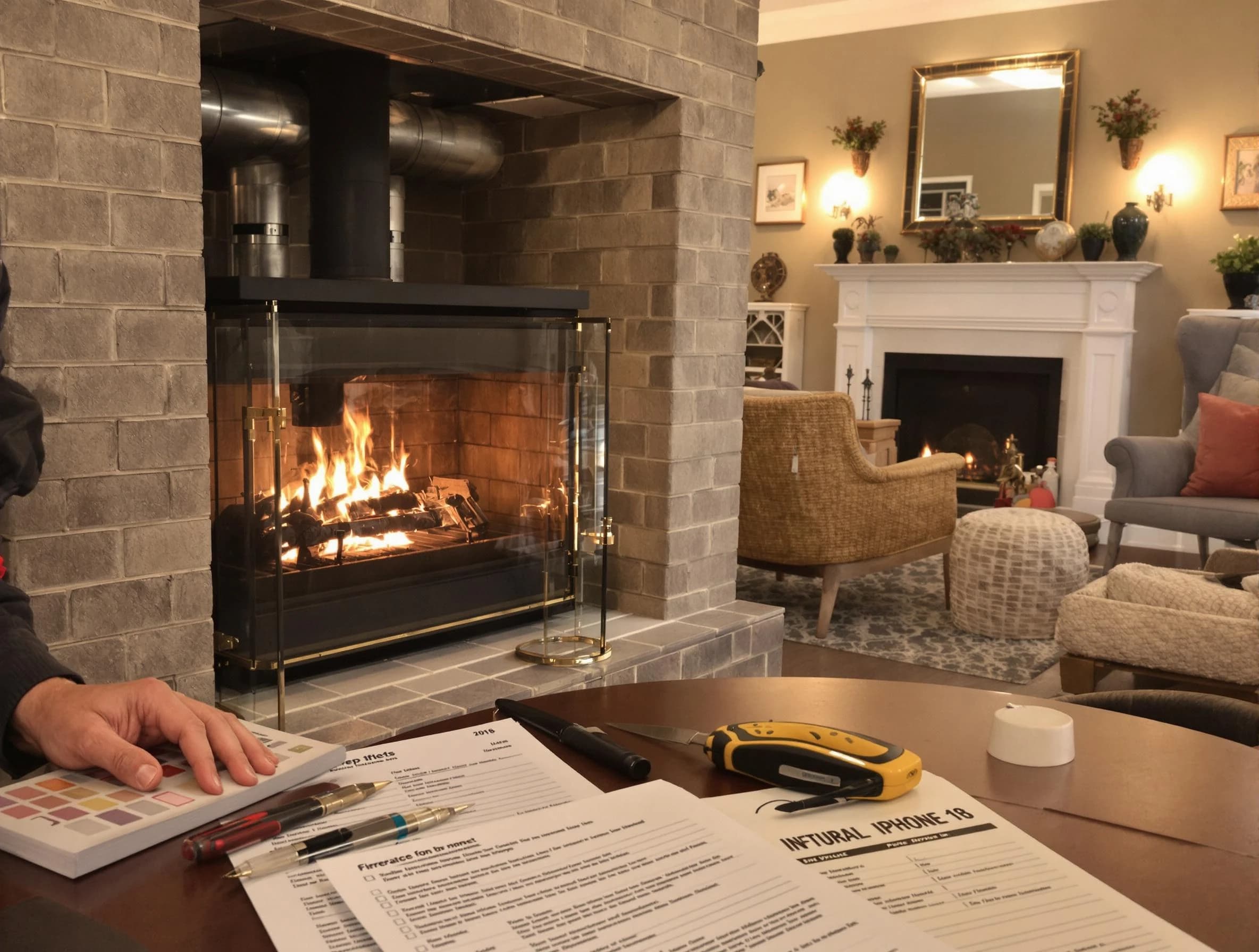 Anthem Chimney Sweep verifying fireplace safety measures in Anthem, AZ