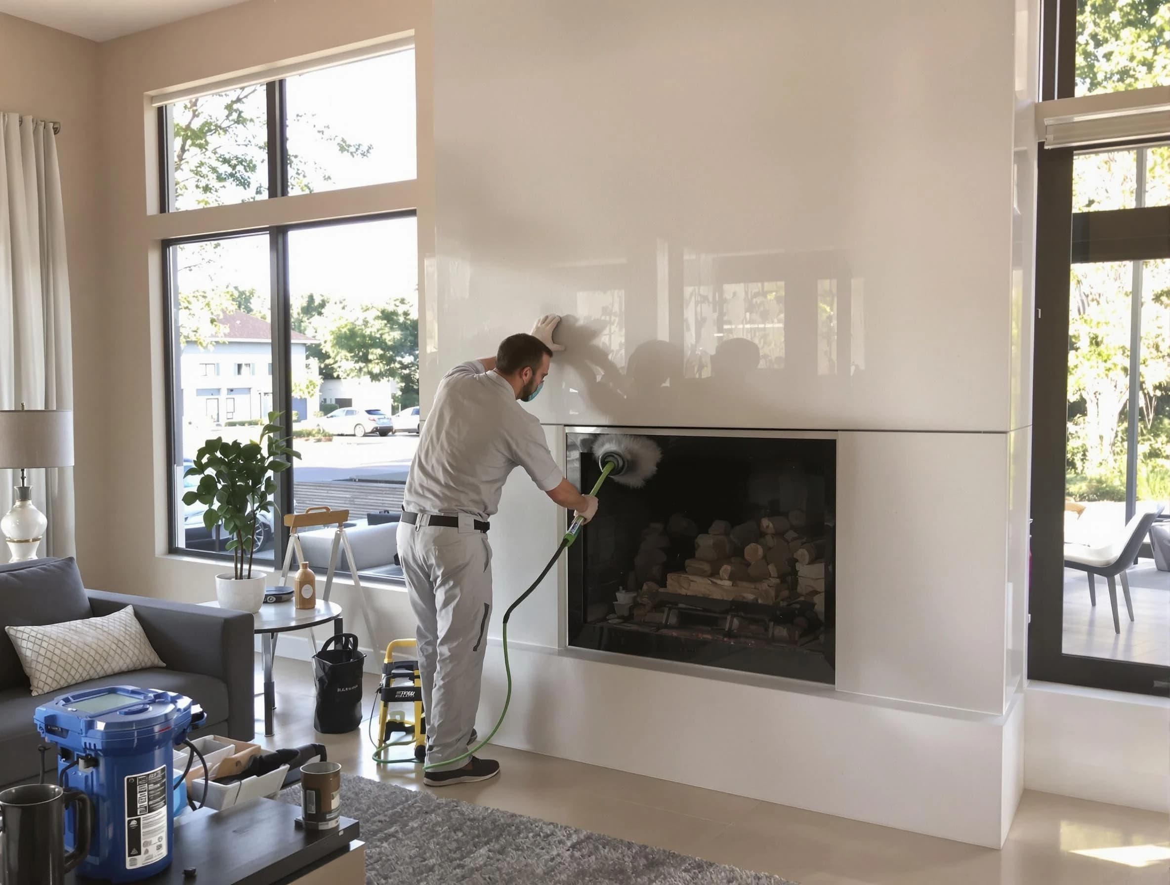 Anthem Chimney Sweep performing thorough soot removal in Anthem, AZ