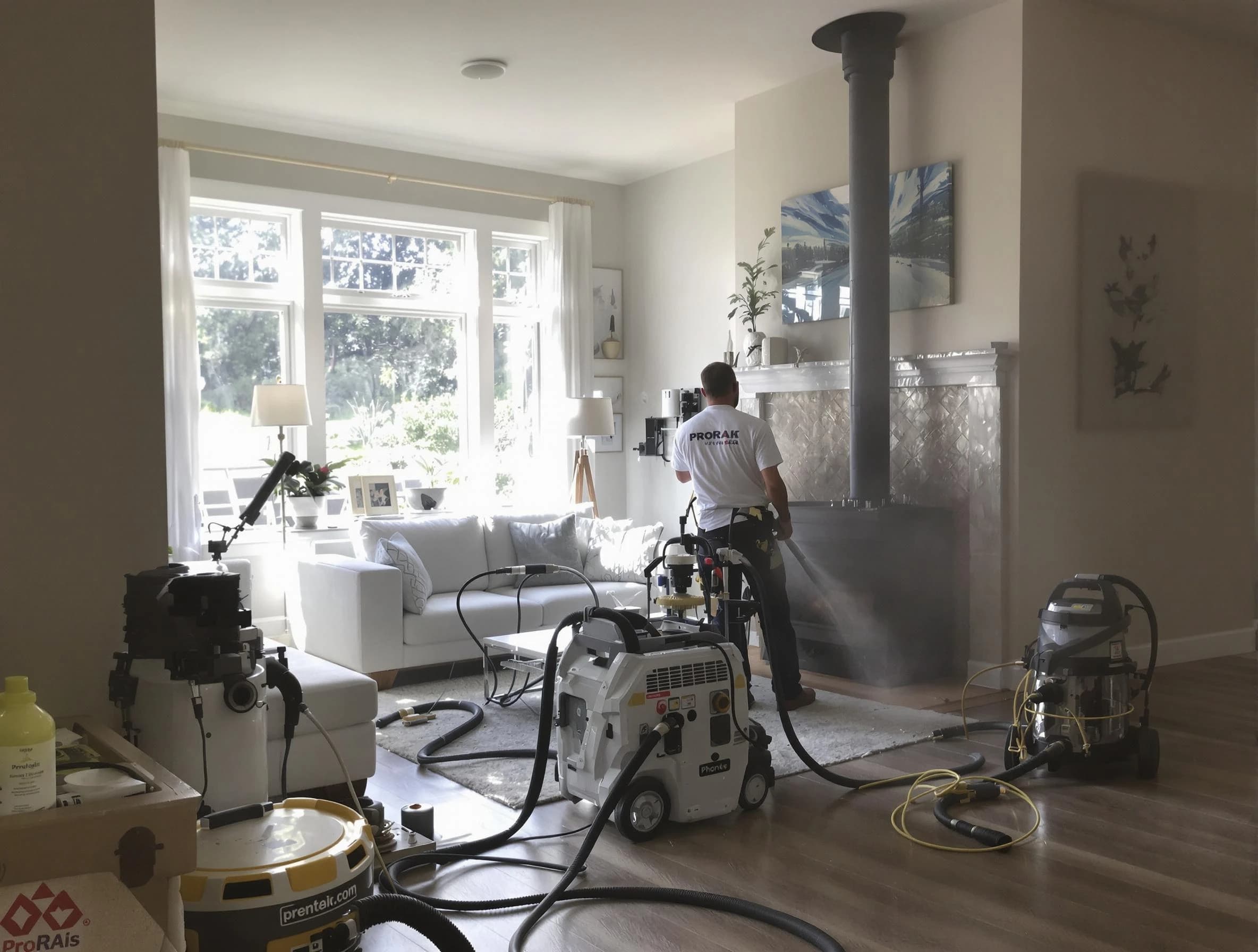 Soot removal service by Anthem Chimney Sweep for a fireplace in Anthem, AZ