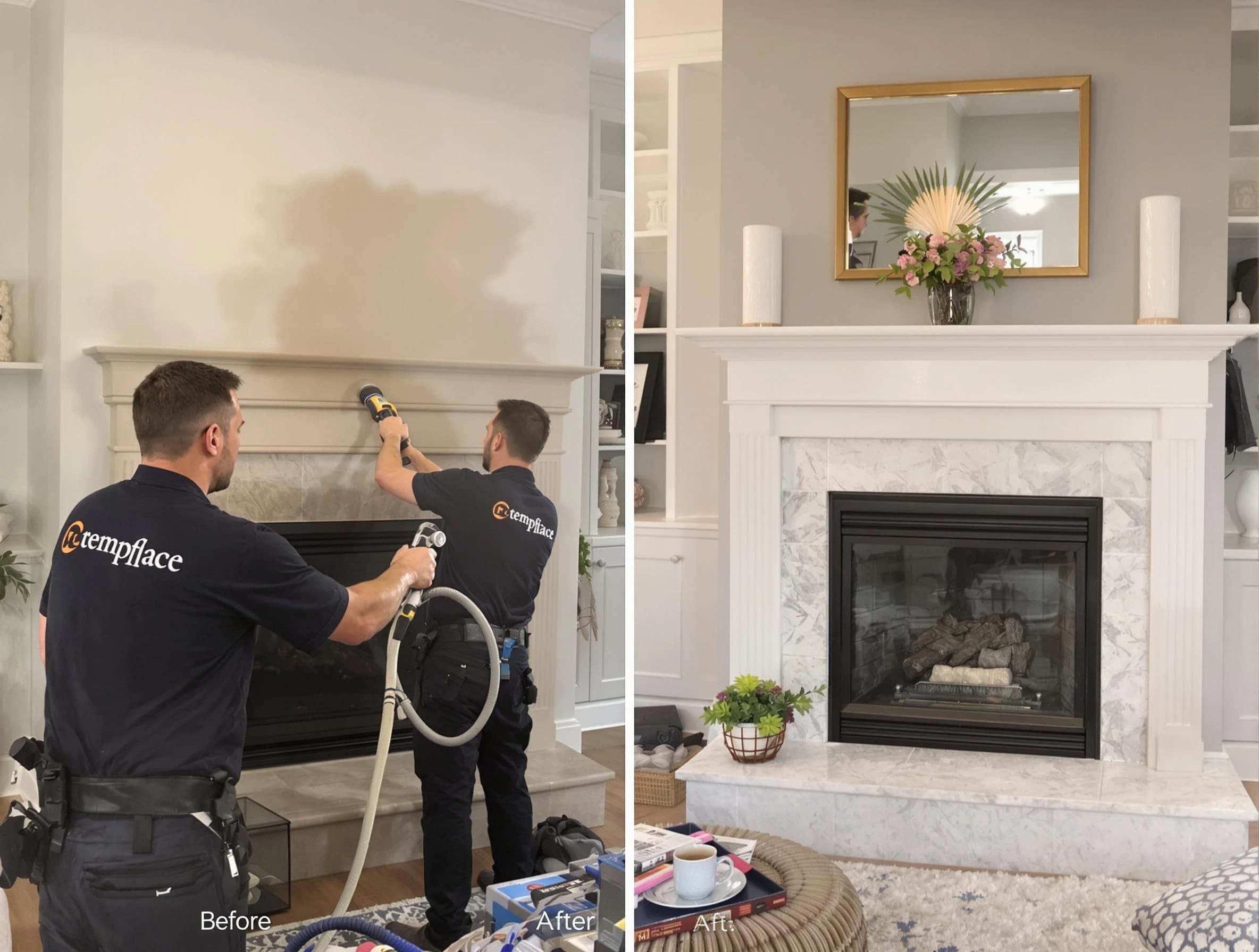 Professional soot removal by Anthem Chimney Sweep team in Anthem, AZ