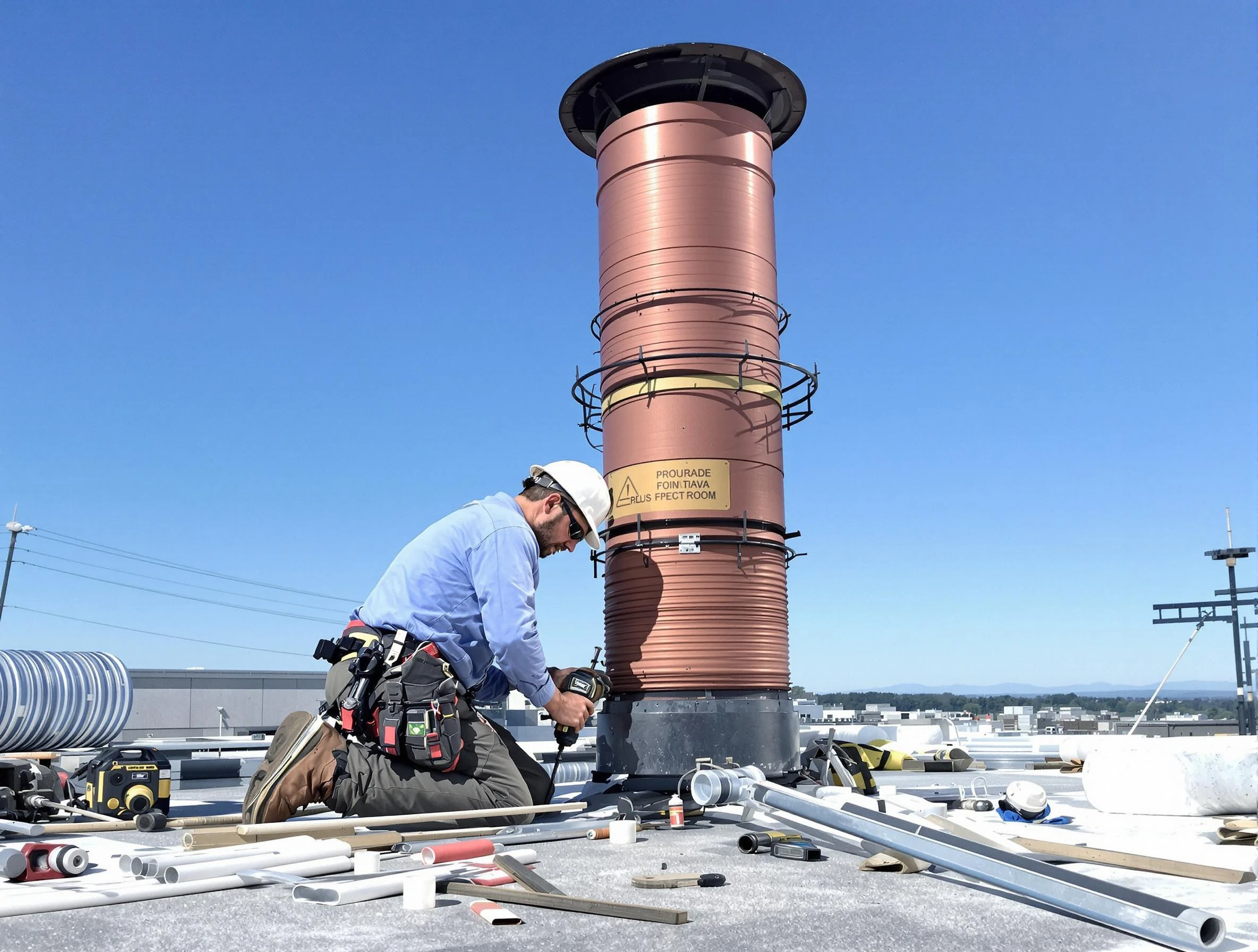 Installed chimney liner by Anthem Chimney Sweep in Anthem, AZ