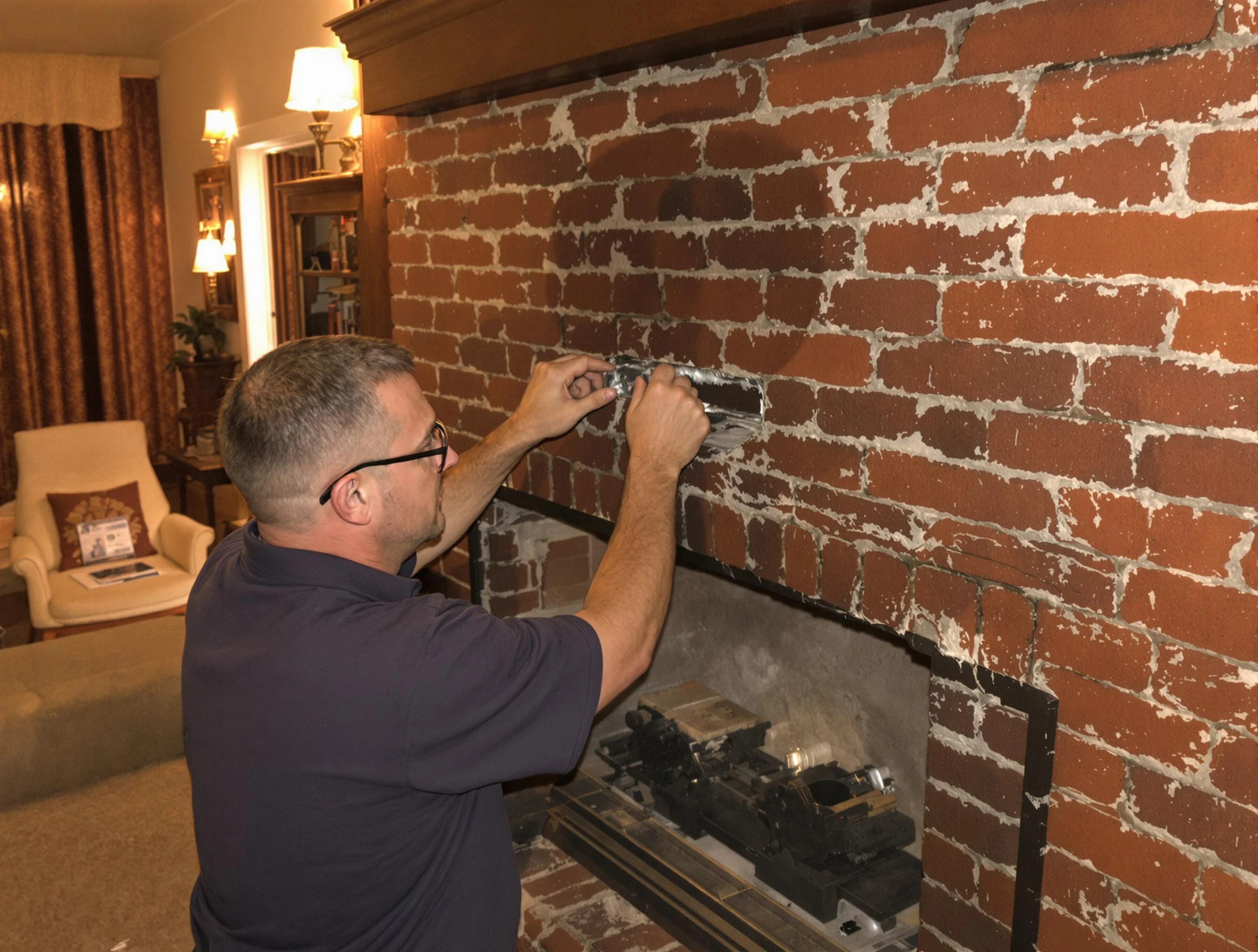 Anthem Chimney Sweep expert fixing a fireplace in Anthem, AZ